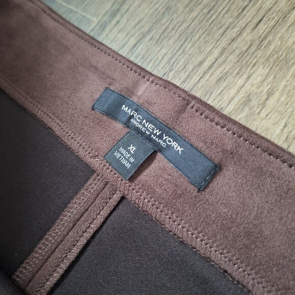 💙 Marc New York Faux Suede Pencil Skirt Size XL/2X Elastic Waist Fall Formal Of - Picture 5 of 7